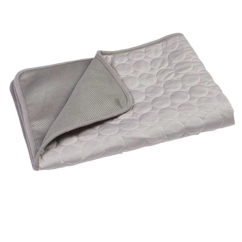 Pet Cooling Gel Mat For Cats and Dogs - Breathable and Machine Washable - Instant Cooling - Comfort Solution for Summer Heat