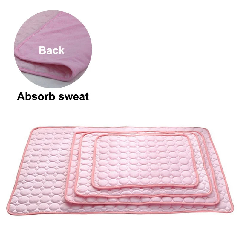 Pet Cooling Gel Mat For Cats and Dogs - Breathable and Machine Washable - Instant Cooling - Comfort Solution for Summer Heat