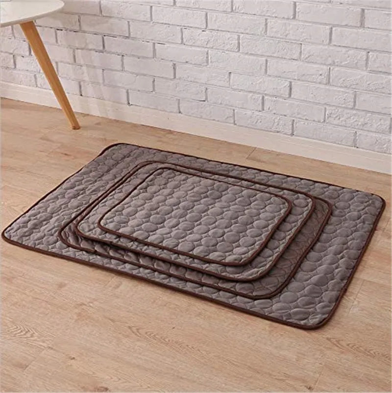 Pet Cooling Gel Mat For Cats and Dogs - Breathable and Machine Washable - Instant Cooling - Comfort Solution for Summer Heat