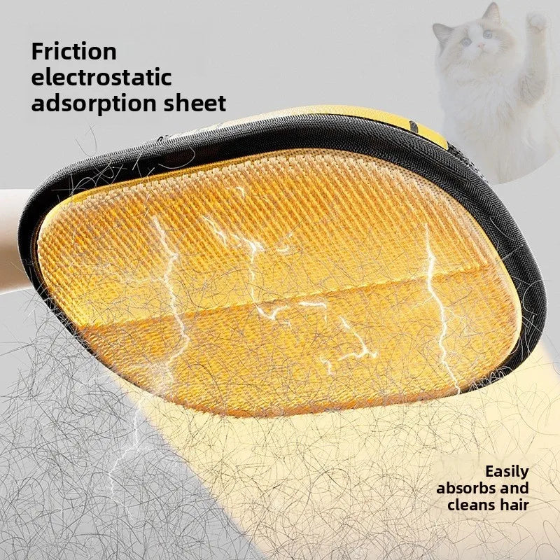 Pet Hair Removal Glove: Powerful Static Grooming Glove - For Cat & Dog Fur on Furniture Car & Clothing